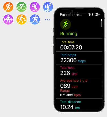 10-In-1 Smartwatch Set for Iphone Android Phone Sncludes Smart Watch Bluetooth Earphones Speaker 3-In-1Fastcharging Cable Adapter Audio Support Compact Portable Gift