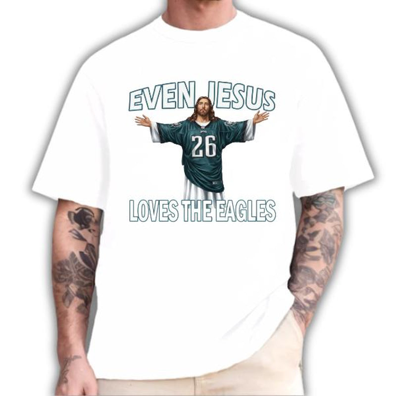 Even Jesus Cheered for the Ea*Les: Holy Grail of Vintage Sport Fan Attire for Saints and Sinners!